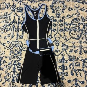 Bandier & Solid & Striped Runsie One Piece Trek Belt Bag Suit